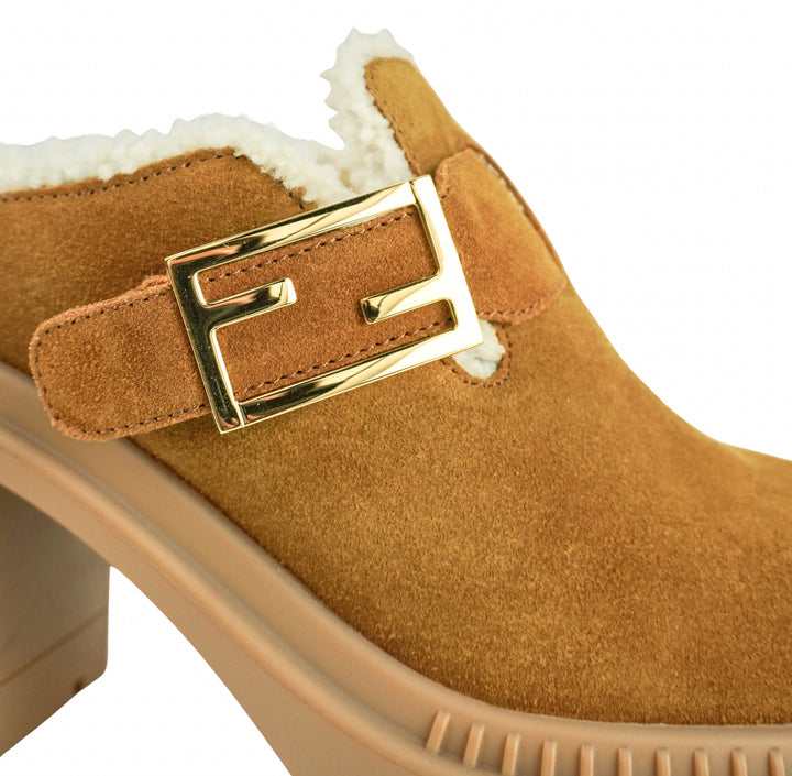 Fendi Feel Sabot Clog in Carmello - Discounts on Fendi at UAL
