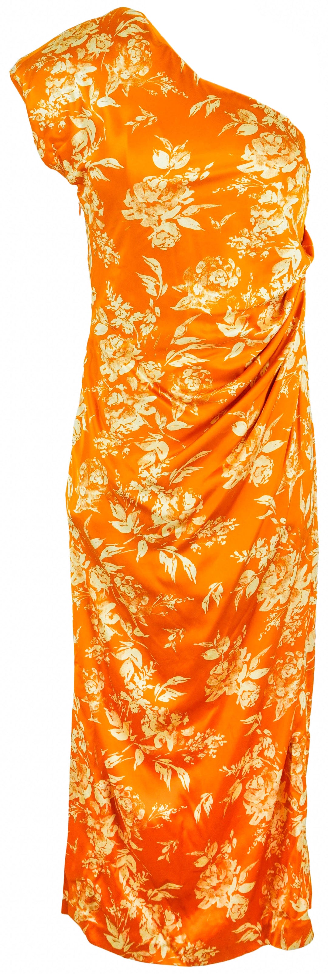 Rosie Assoulin Pad Me On Shoulder Dress in Paintbrush Printed - Discounts on Rosie Assoulin at UAL