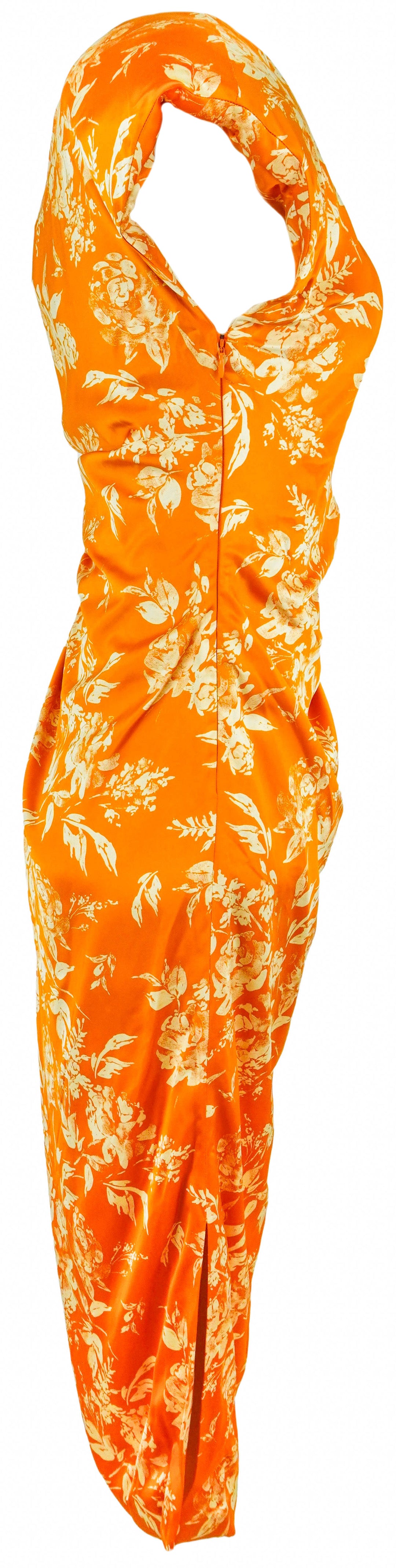Rosie Assoulin Pad Me On Shoulder Dress in Paintbrush Printed - Discounts on Rosie Assoulin at UAL
