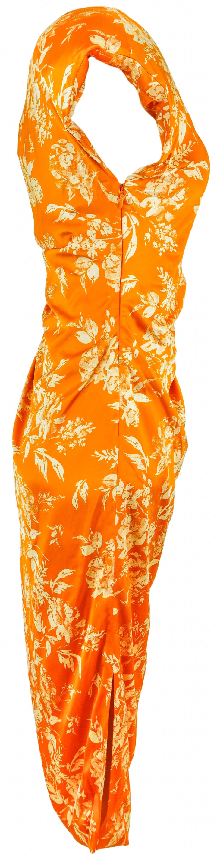 Rosie Assoulin Pad Me On Shoulder Dress in Paintbrush Printed - Discounts on Rosie Assoulin at UAL