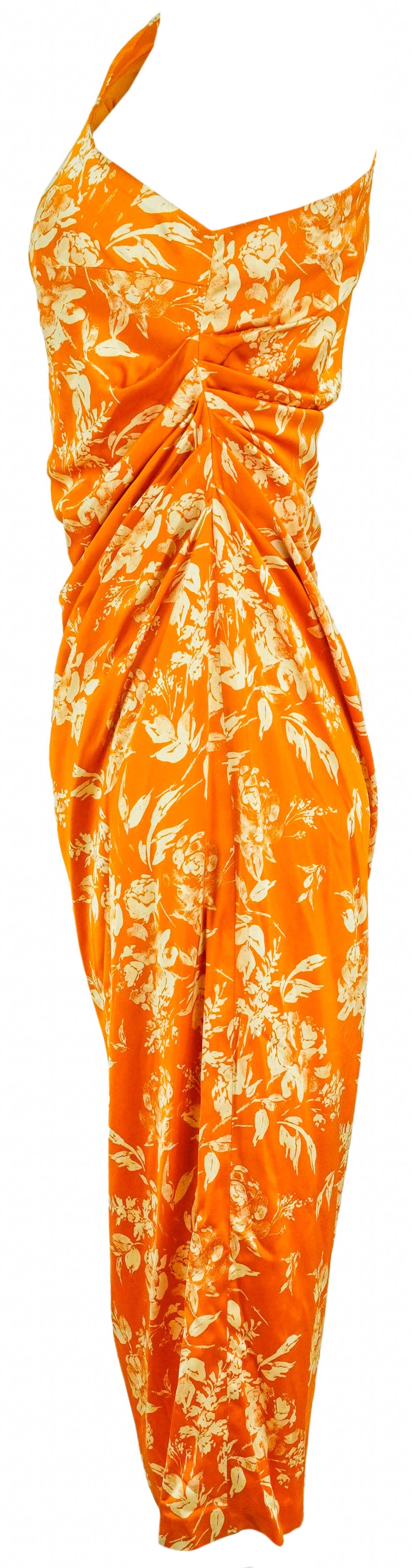 Rosie Assoulin Pad Me On Shoulder Dress in Paintbrush Printed - Discounts on Rosie Assoulin at UAL