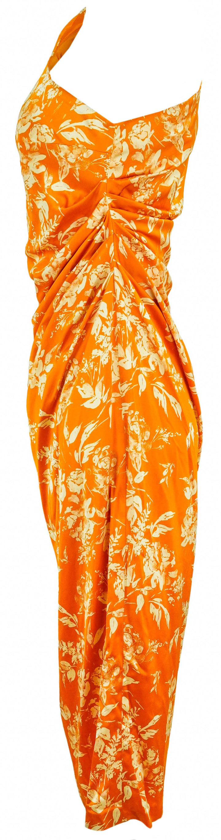 Rosie Assoulin Pad Me On Shoulder Dress in Paintbrush Printed - Discounts on Rosie Assoulin at UAL