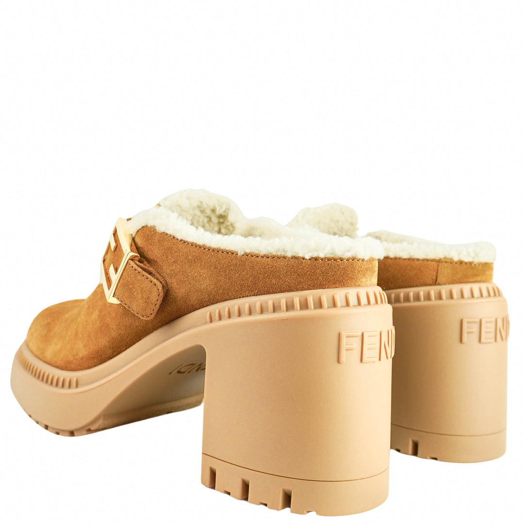 Fendi Feel Sabot Clog in Carmello - Discounts on Fendi at UAL