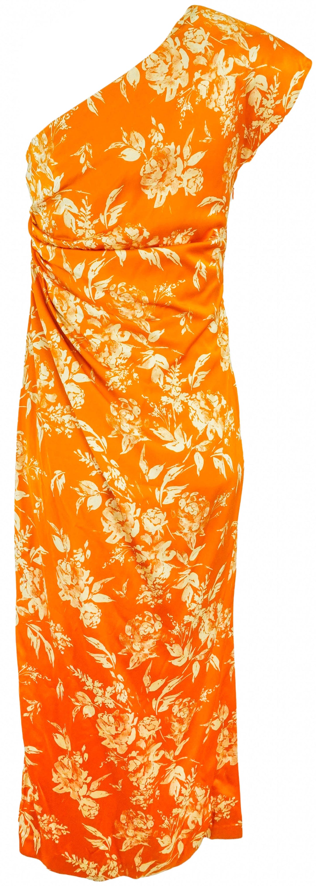 Rosie Assoulin Pad Me On Shoulder Dress in Paintbrush Printed - Discounts on Rosie Assoulin at UAL