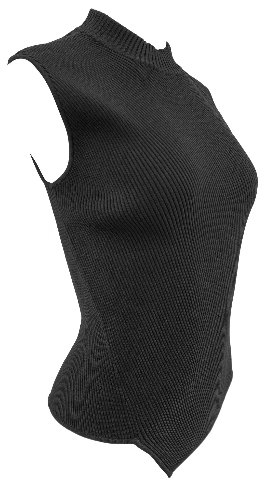 Totême Asymmetric Knit Top in Black - Discounts on Totême at UAL
