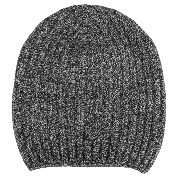 Barrie Cashmere Beanie in Black and White
