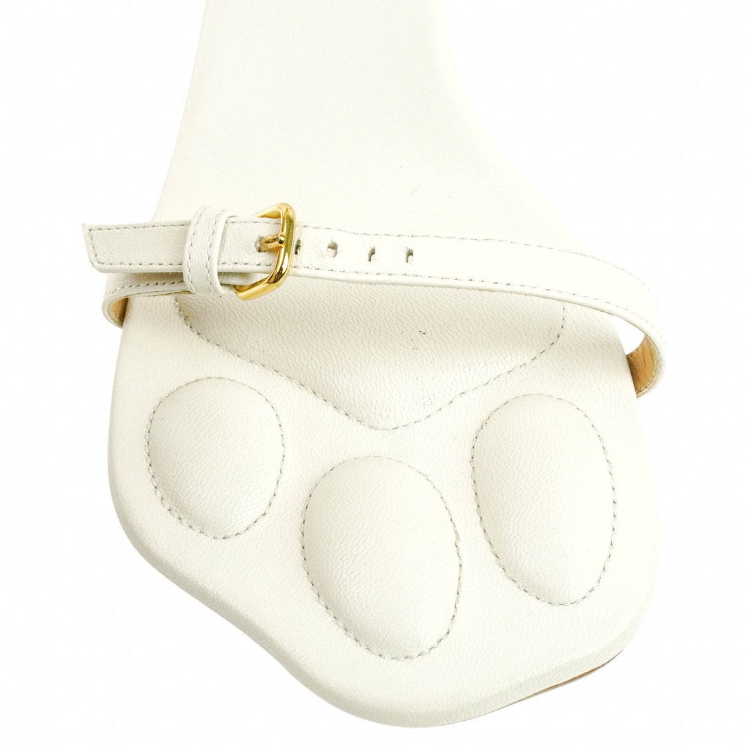 JW Anderson Paw Sandals in Cream - Discounts on JW Anderson at UAL