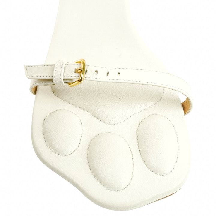 JW Anderson Paw Sandals in Cream - Discounts on JW Anderson at UAL