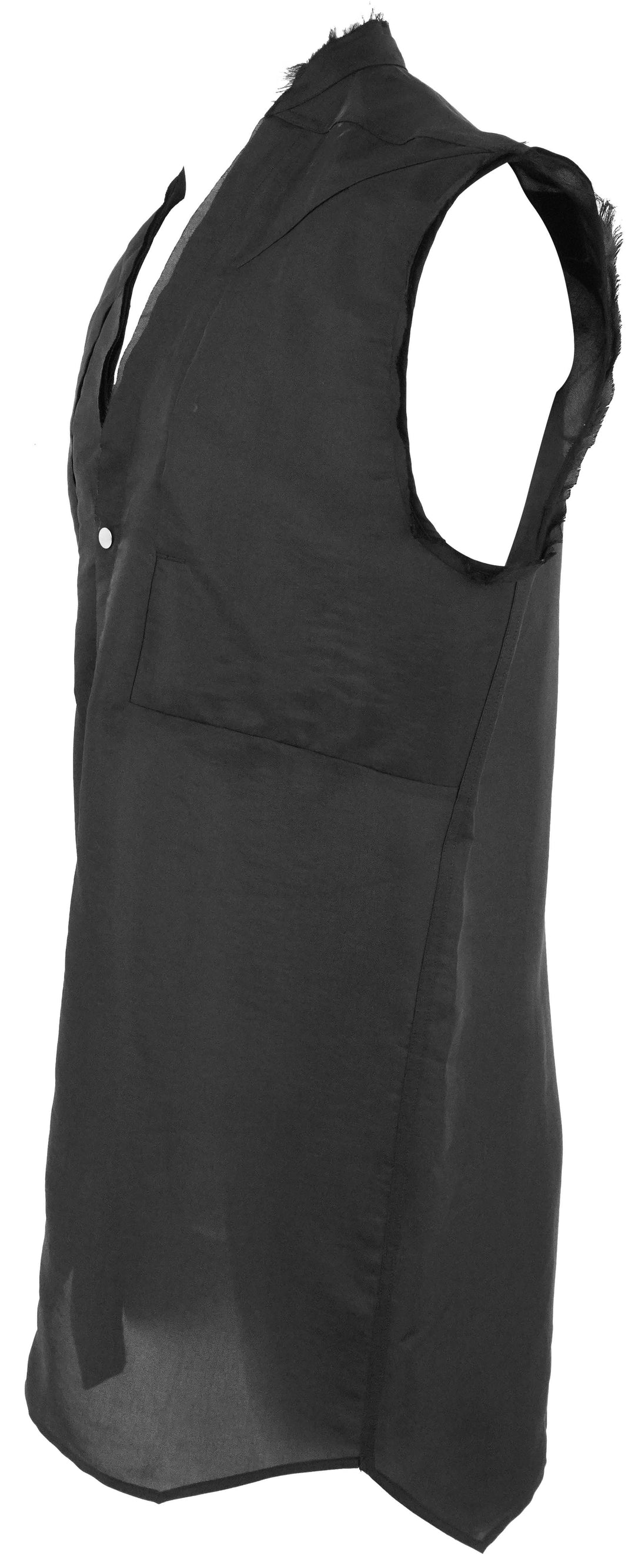 Rick Owens Strobe Jumbo Cut Out Outer Shirt in Black - Discounts on Rick Owens at UAL