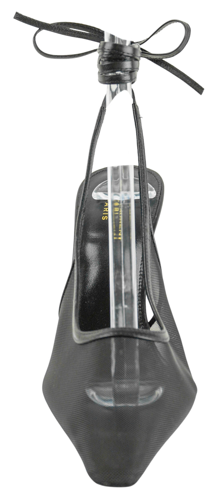 Saint Laurent Oxalis 110 Slingback Tulle in Black - Discounts on Saint Laurent at UAL