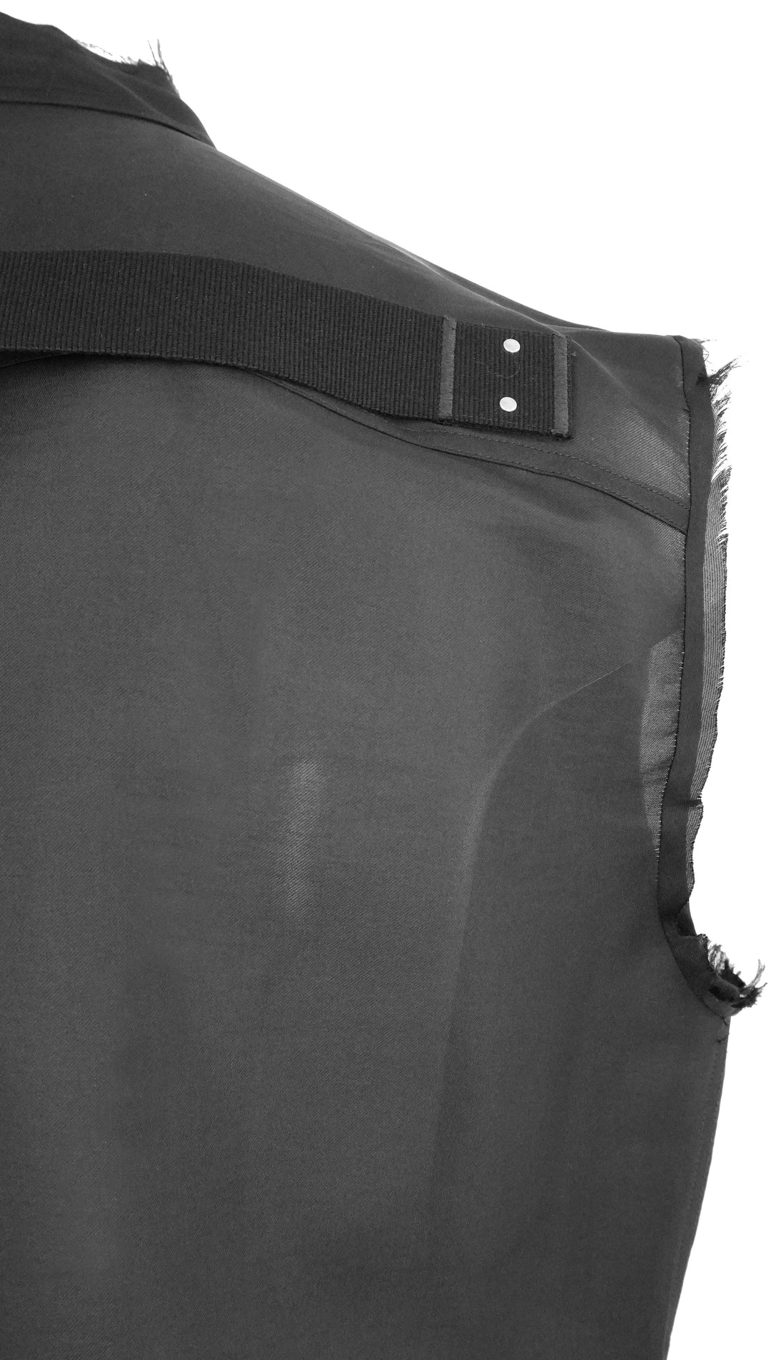 Rick Owens Strobe Jumbo Cut Out Outer Shirt in Black - Discounts on Rick Owens at UAL