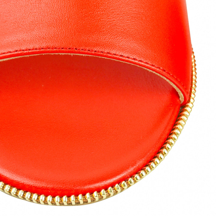Paul Andrew Zippy Halter Sandals in Tomato - Discounts on Paul Andrew at UAL