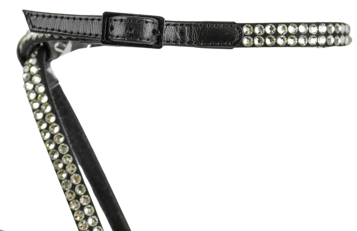 Saint Laurent Gippy 105 Heeled Sandals in Black/Crystal - Discounts on Saint Laurent at UAL