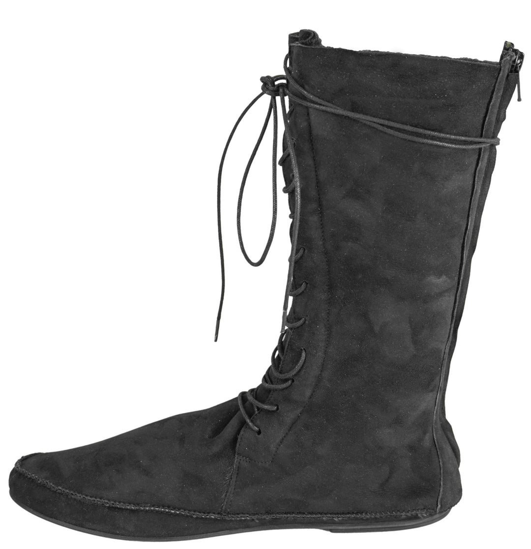 The Row Tyler Lace Up Boots in Black - Discounts on The Row at UAL