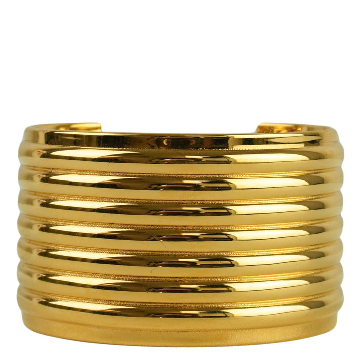 Saint Laurent Stacked Tube Bracelet in Gold - Discounts on Saint Laurent at UAL