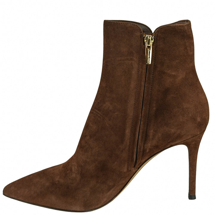 Gianvito Rossi Levy 85 Boots in Brown - Discounts on Gianvito Rossi at UAL