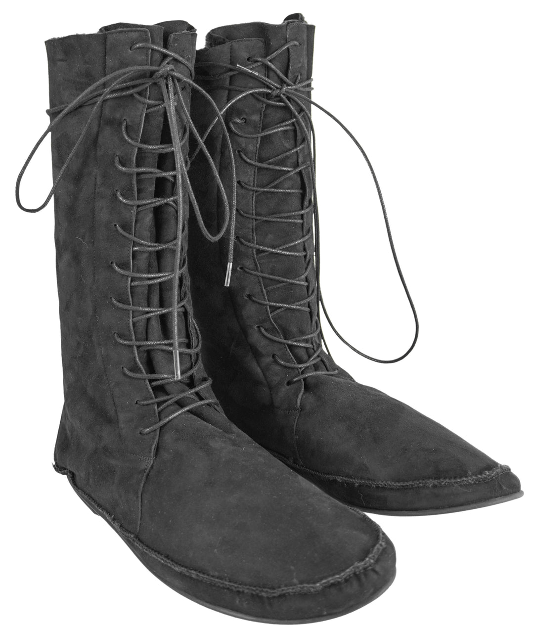 The Row Tyler Lace Up Boots in Black - Discounts on The Row at UAL