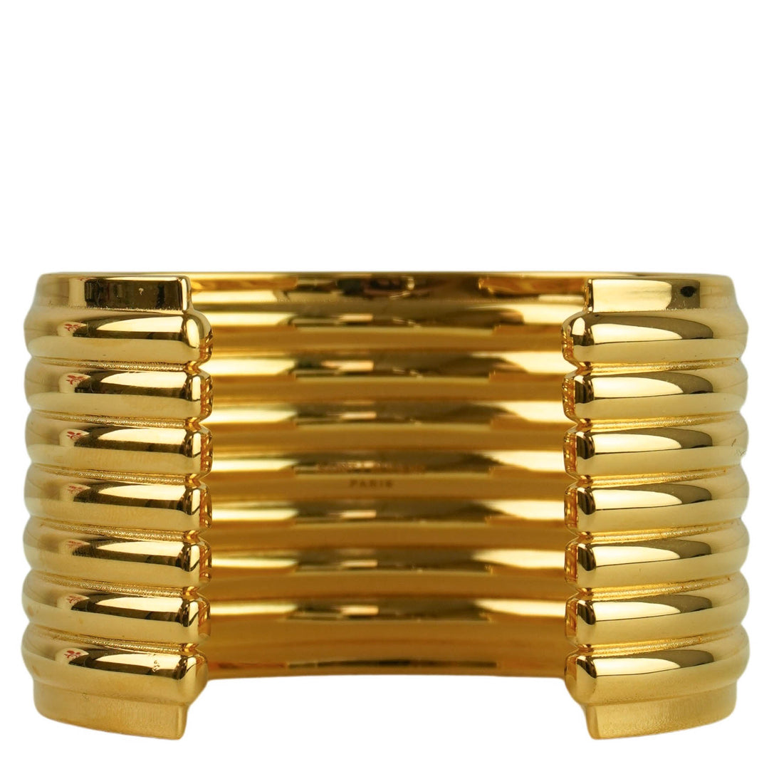 Saint Laurent Stacked Tube Bracelet in Gold - Discounts on Saint Laurent at UAL