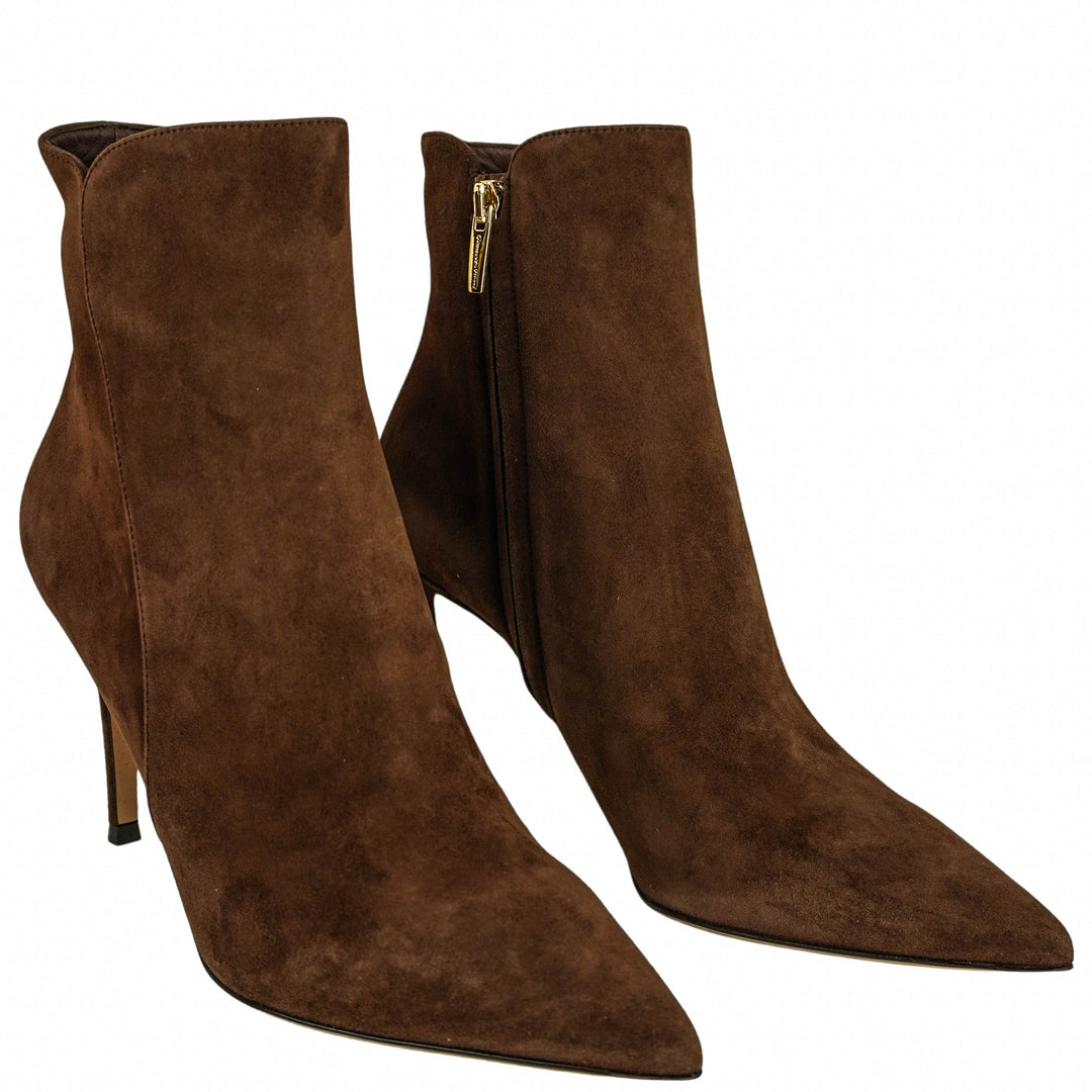 Gianvito Rossi Levy 85 Boots in Brown - Discounts on Gianvito Rossi at UAL