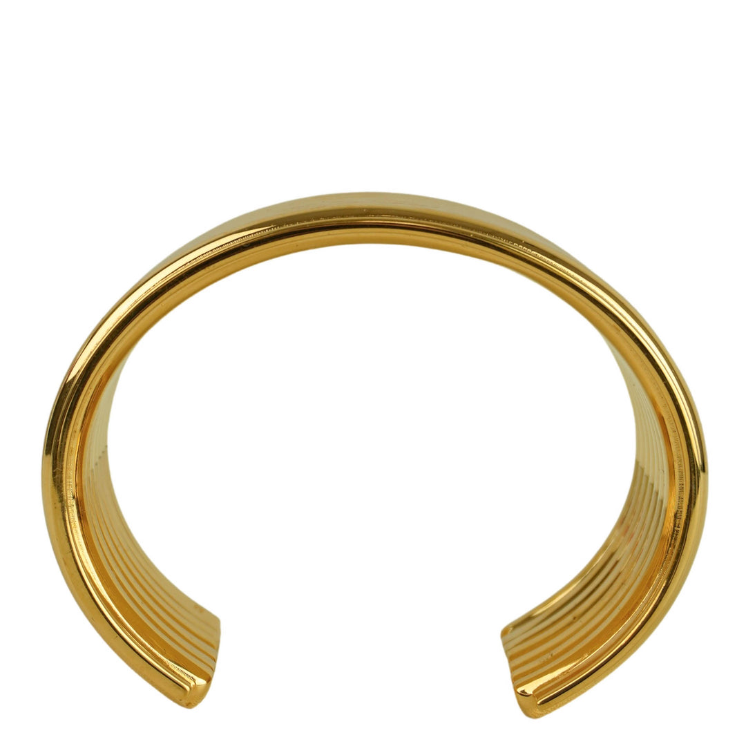 Saint Laurent Stacked Tube Bracelet in Gold - Discounts on Saint Laurent at UAL