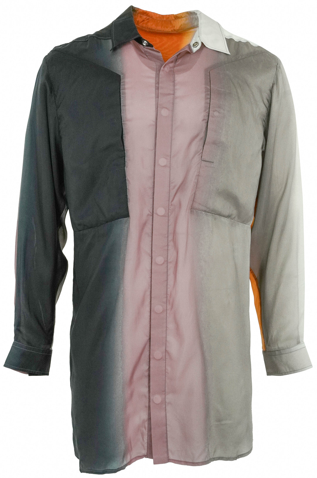 Rick Owens Larry Fogpocket Shirt in Ombre - Discounts on Rick Owens at UAL