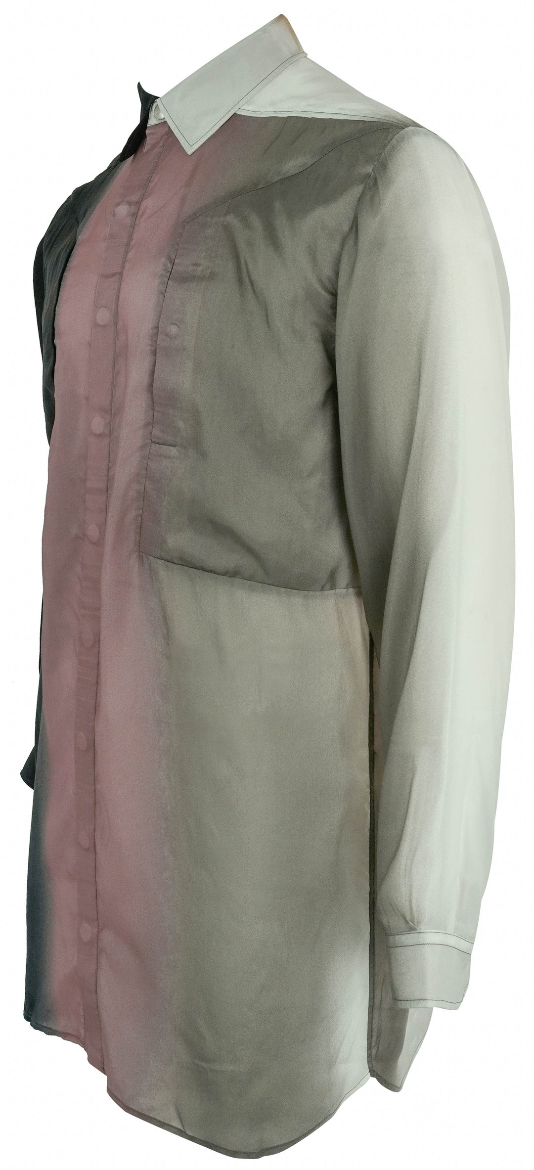 Rick Owens Larry Fogpocket Shirt in Ombre - Discounts on Rick Owens at UAL