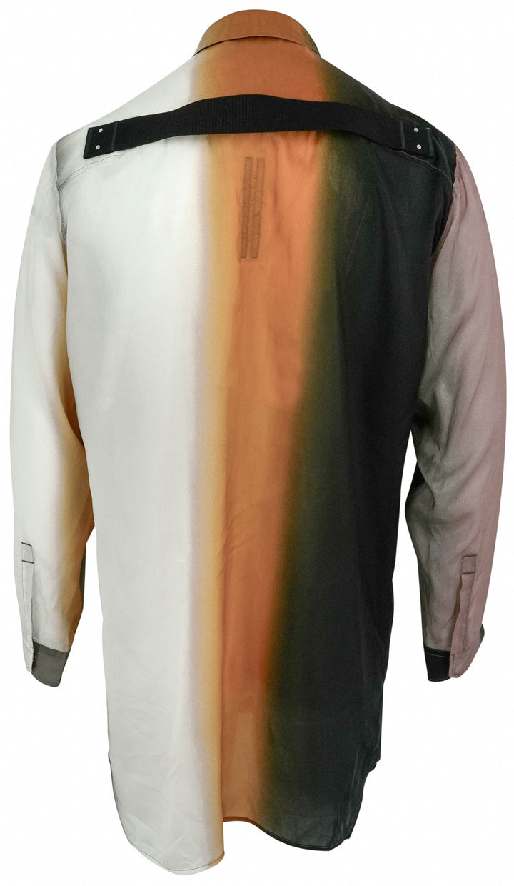 Rick Owens Larry Fogpocket Shirt in Ombre - Discounts on Rick Owens at UAL