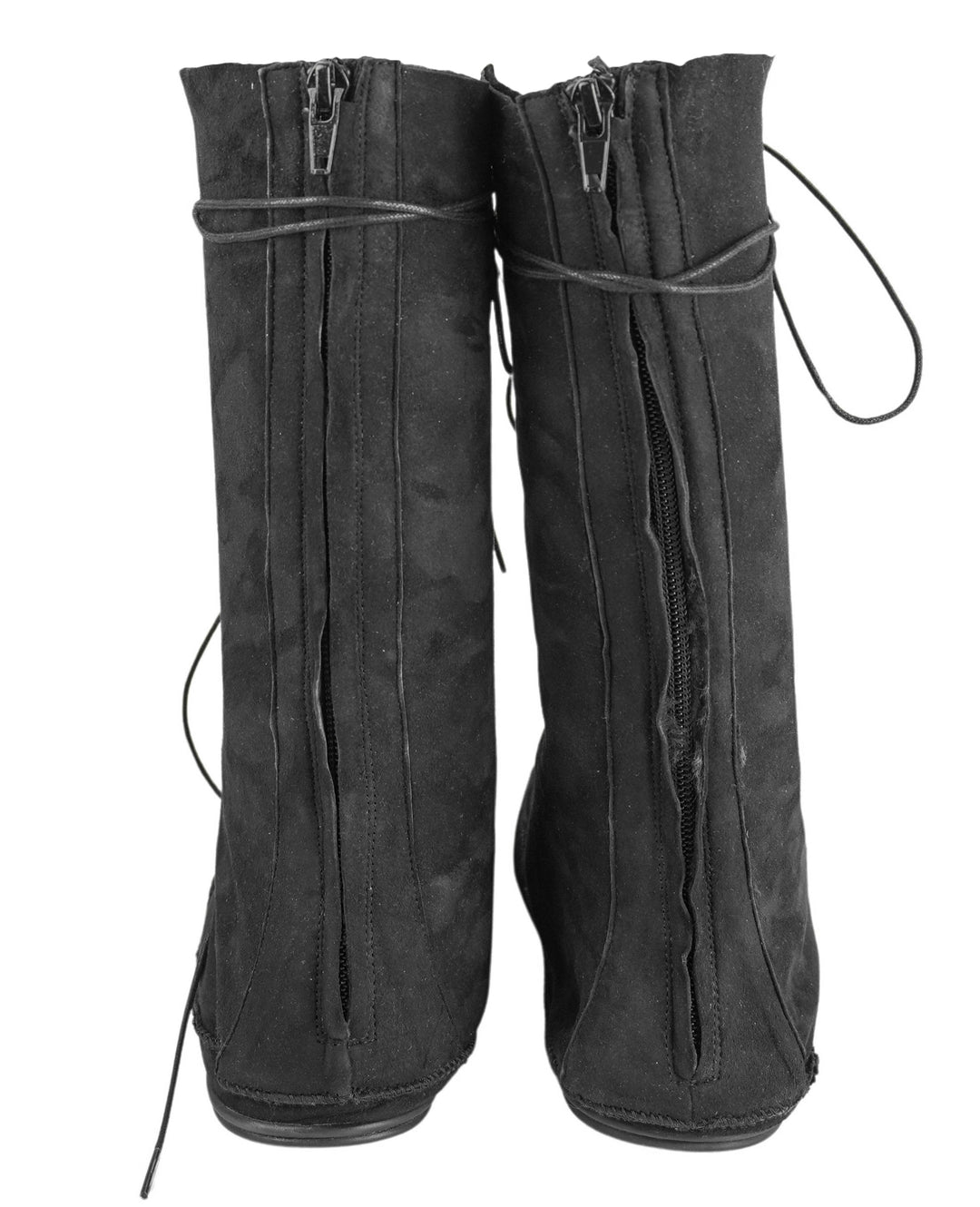 The Row Tyler Lace Up Boots in Black - Discounts on The Row at UAL