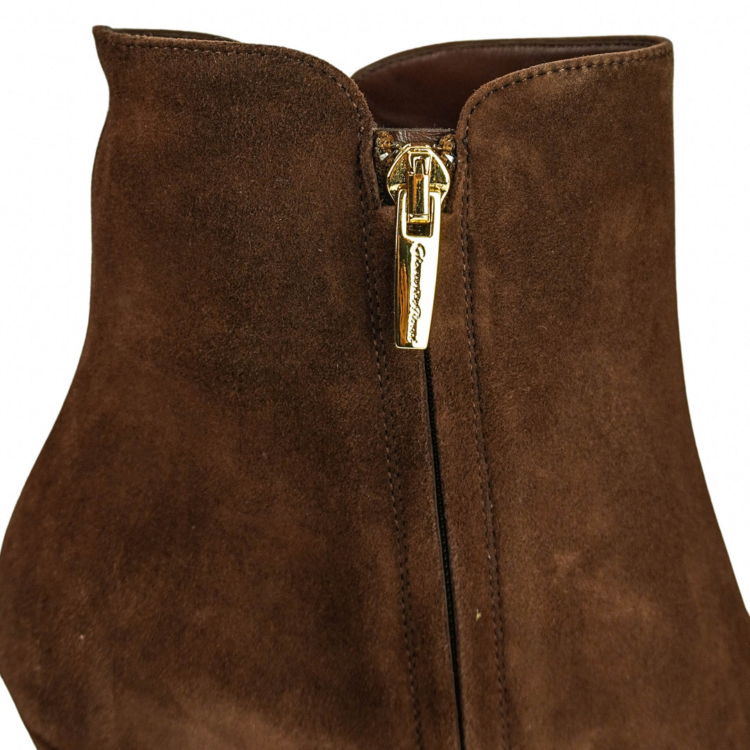 Gianvito Rossi Levy 85 Boots in Brown - Discounts on Gianvito Rossi at UAL