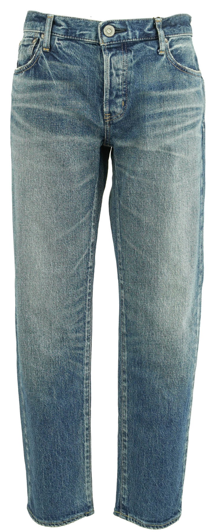 Moussy Vintage Eldred Tapered Jeans in Light Blue