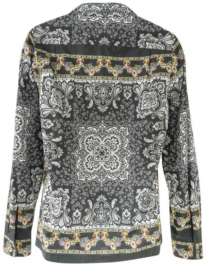 Dolce & Gabbana Paisley Shirt in Black - Discounts on Dolce & Gabbana at UAL