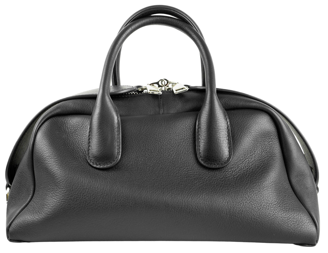 Tod's Bauletto Zip Leather Top-Handle Bag in Black - Discounts on Tod's at UAL