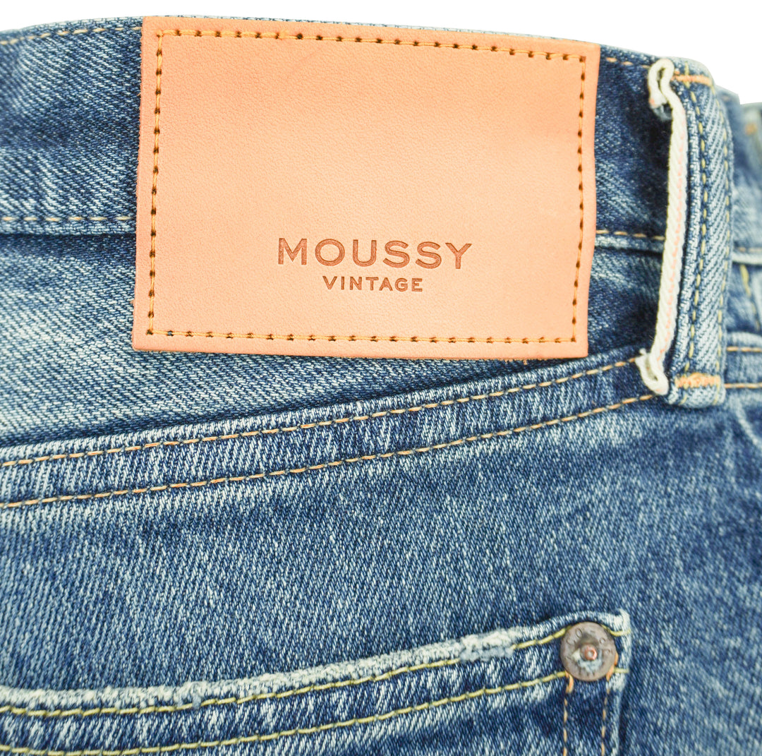 Moussy Vintage Eldred Tapered Jeans in Light Blue