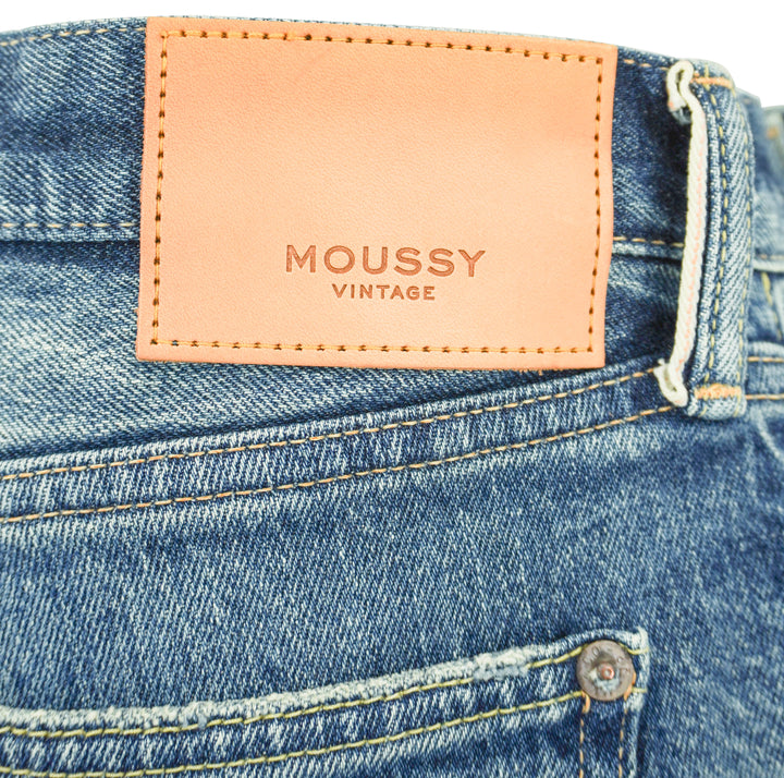 Moussy Vintage Eldred Tapered Jeans in Light Blue