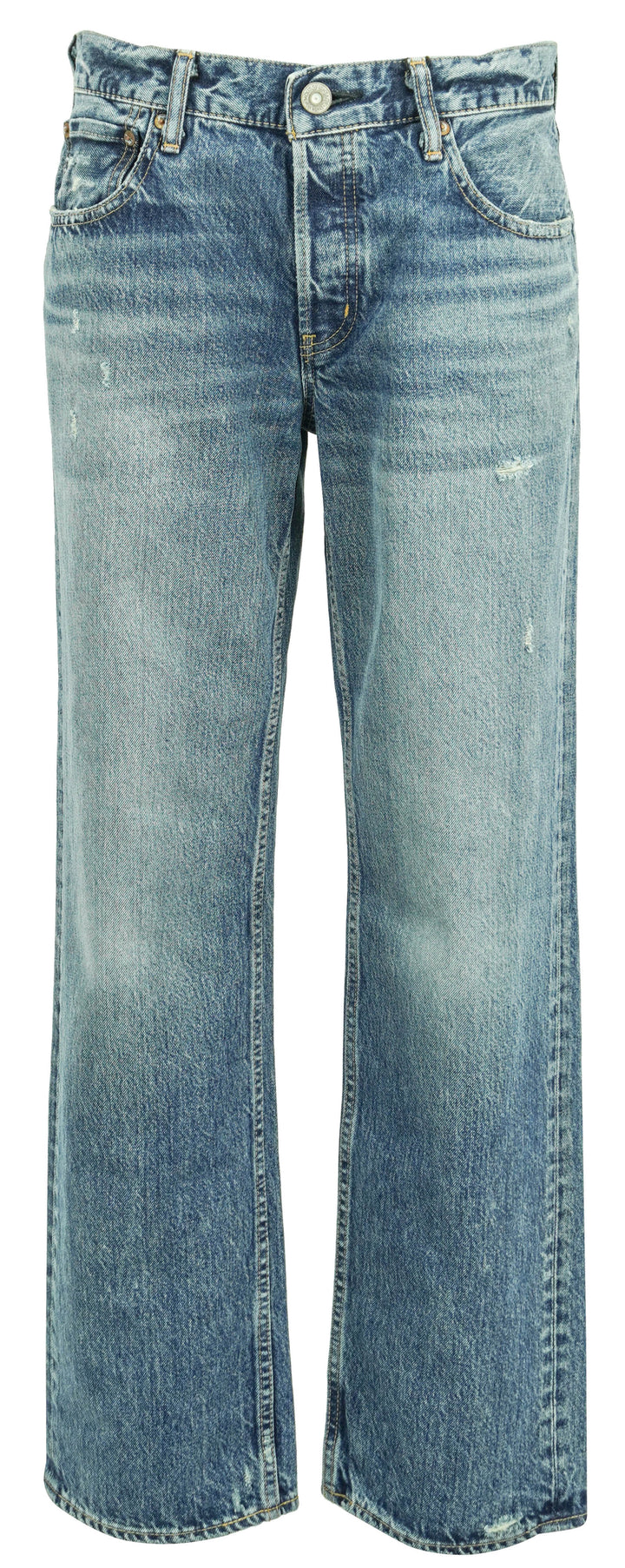 Moussy Vintage Trigg Straight-Low Jeans in Blue