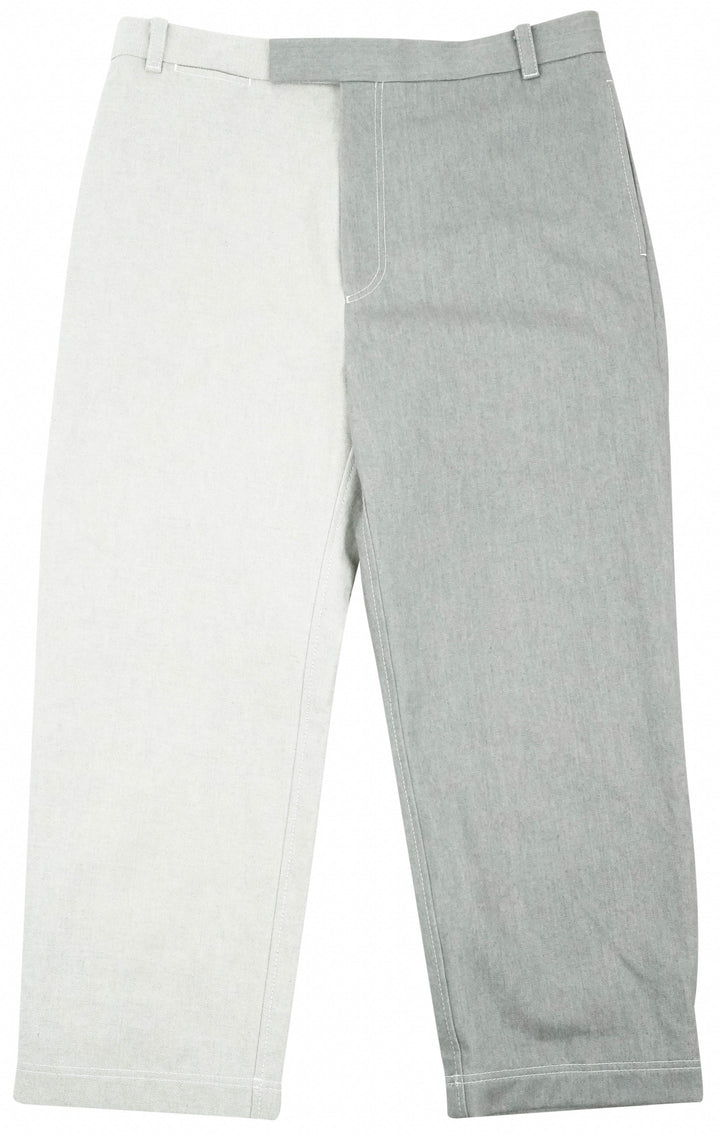 Thom Browne. Two-Tone Straight-Leg Jeans in Grey - Discounts on Thom Browne. at UAL