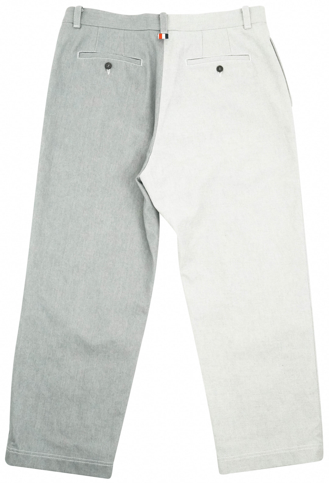 Thom Browne. Two-Tone Straight-Leg Jeans in Grey - Discounts on Thom Browne. at UAL
