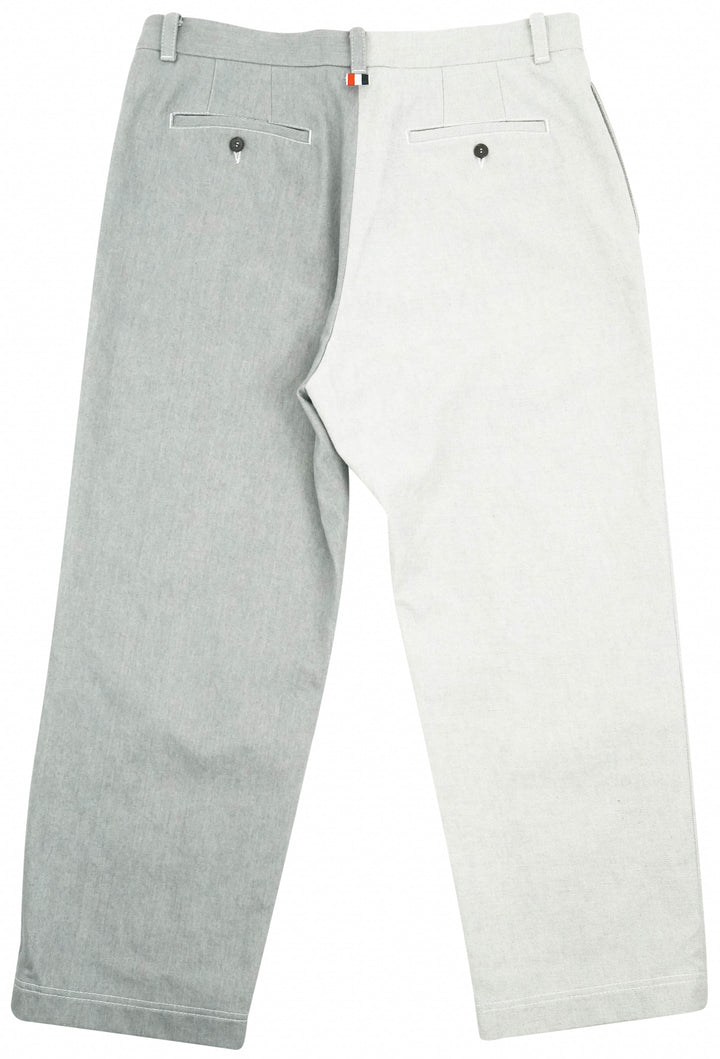 Thom Browne. Two-Tone Straight-Leg Jeans in Grey - Discounts on Thom Browne. at UAL