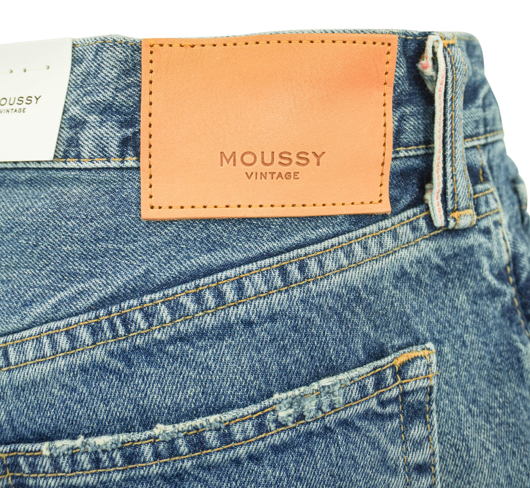 Moussy Vintage Trigg Straight-Low Jeans in Blue