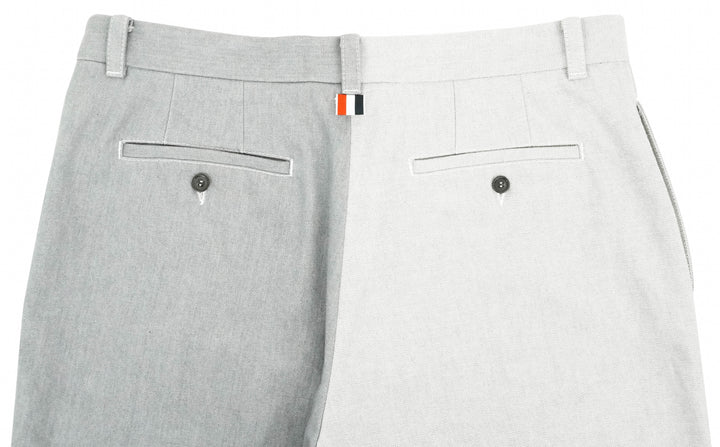 Thom Browne. Two-Tone Straight-Leg Jeans in Grey - Discounts on Thom Browne. at UAL