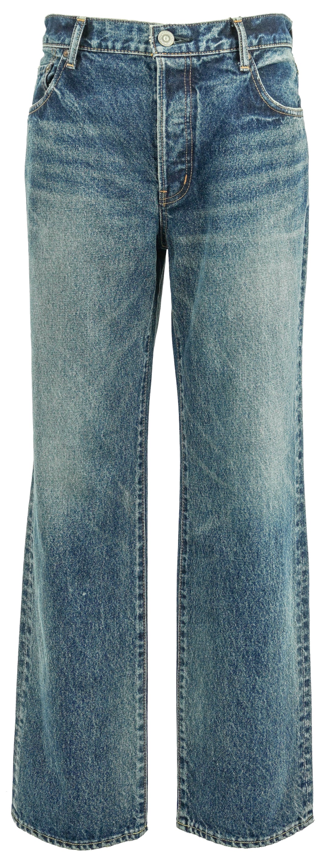 Moussy Vintage Bardin Straight Jeans in Dark Blue