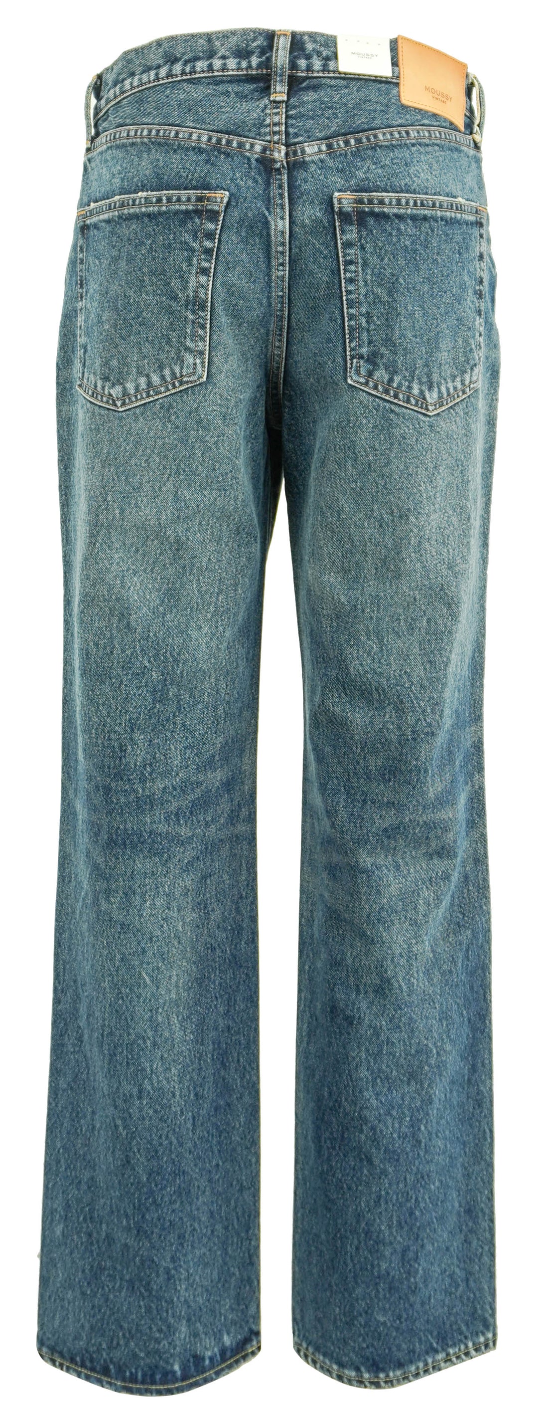Moussy Vintage Bardin Straight Jeans in Dark Blue