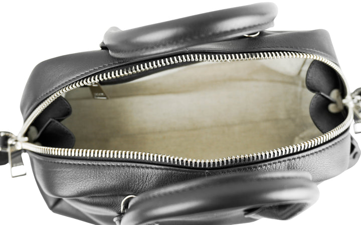 Tod's Bauletto Zip Leather Top-Handle Bag in Black - Discounts on Tod's at UAL