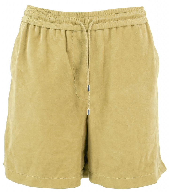 Loewe Suede Shorts in Gold - Discounts on Loewe at UAL