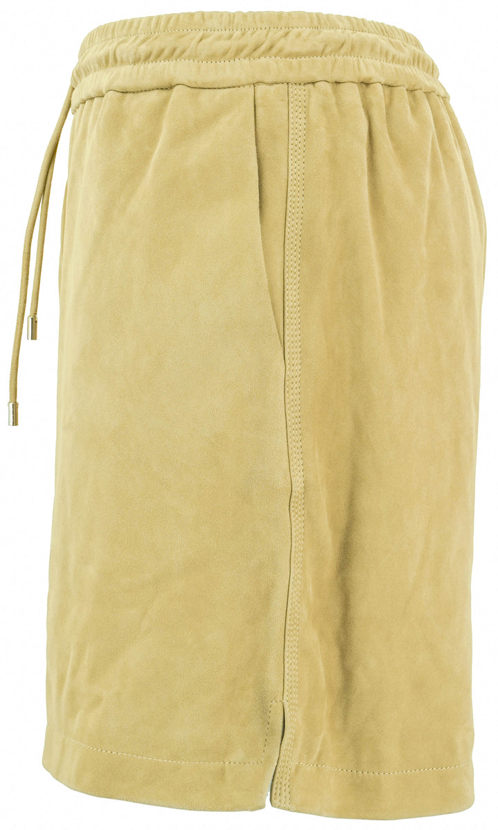 Loewe Suede Shorts in Gold - Discounts on Loewe at UAL