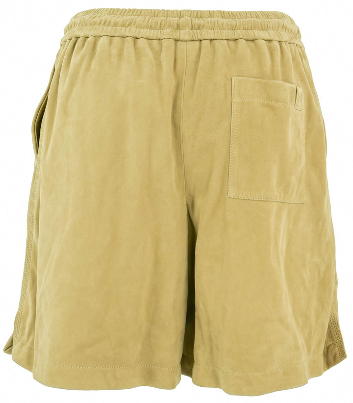 Loewe Suede Shorts in Gold - Discounts on Loewe at UAL