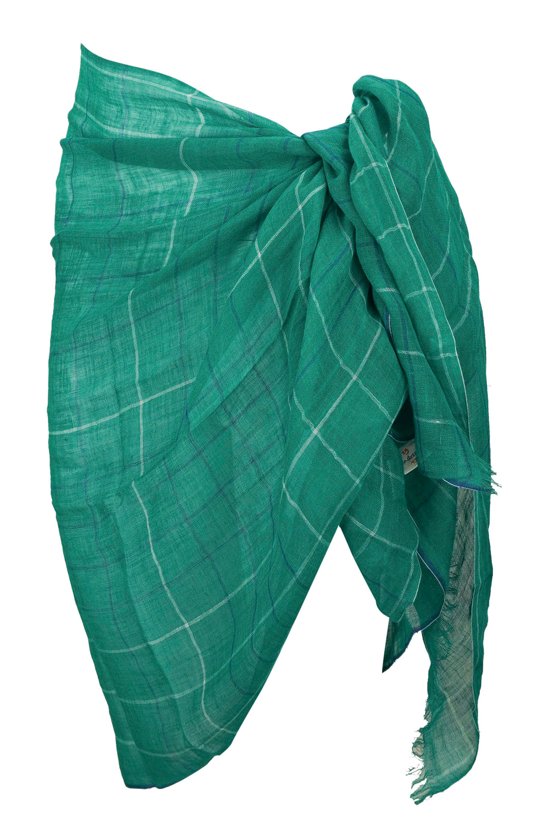 19Andrea's47 Scarf in Teal Plaid - Discounts on 19Andrea's47 at UAL