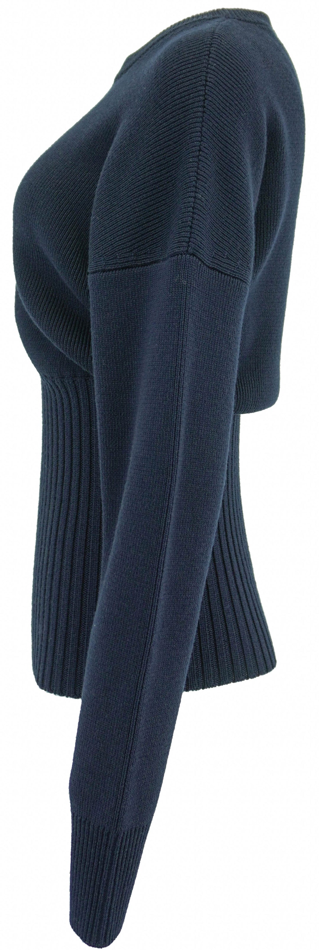 Loewe Ribbed Sweater in Navy Blue