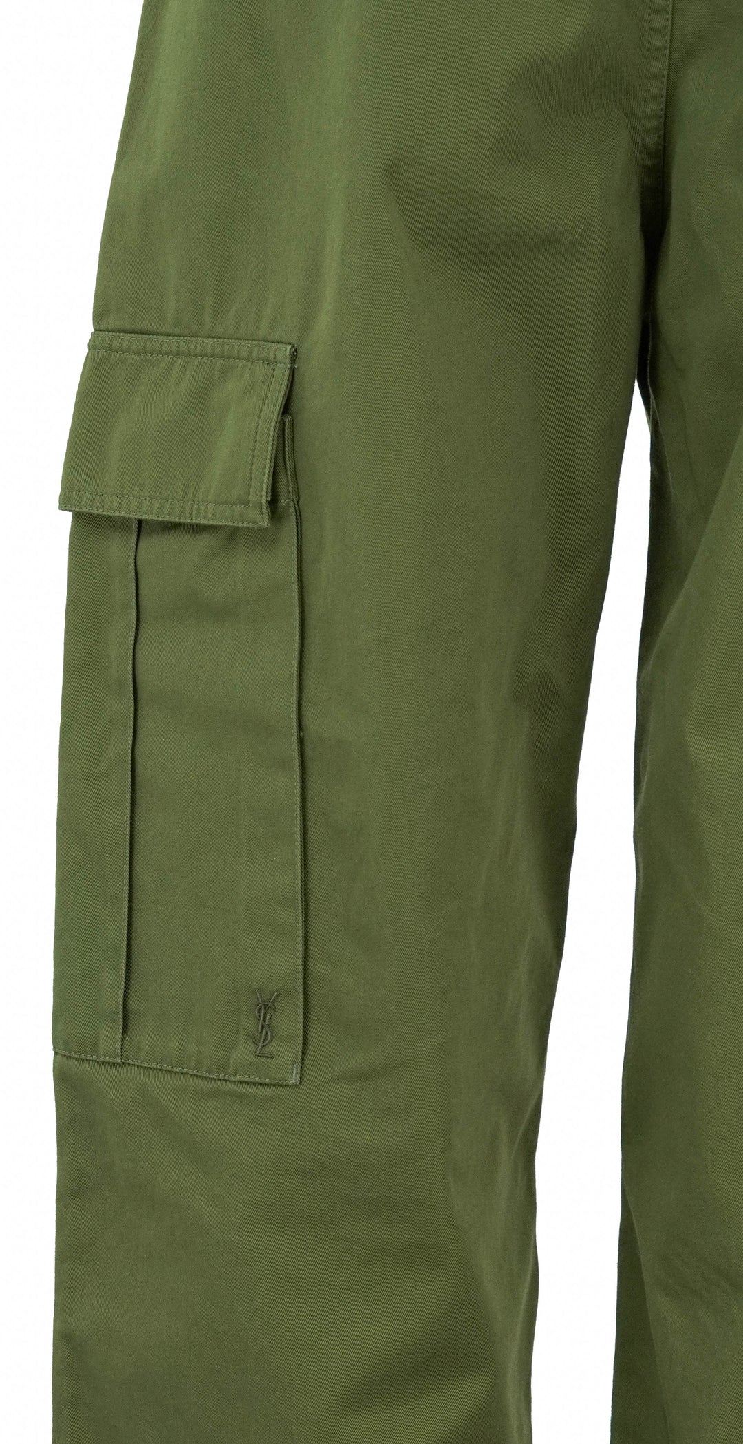 Saint Laurent Cargo Pants in Dark Khaki - Discounts on Saint Laurent at UAL