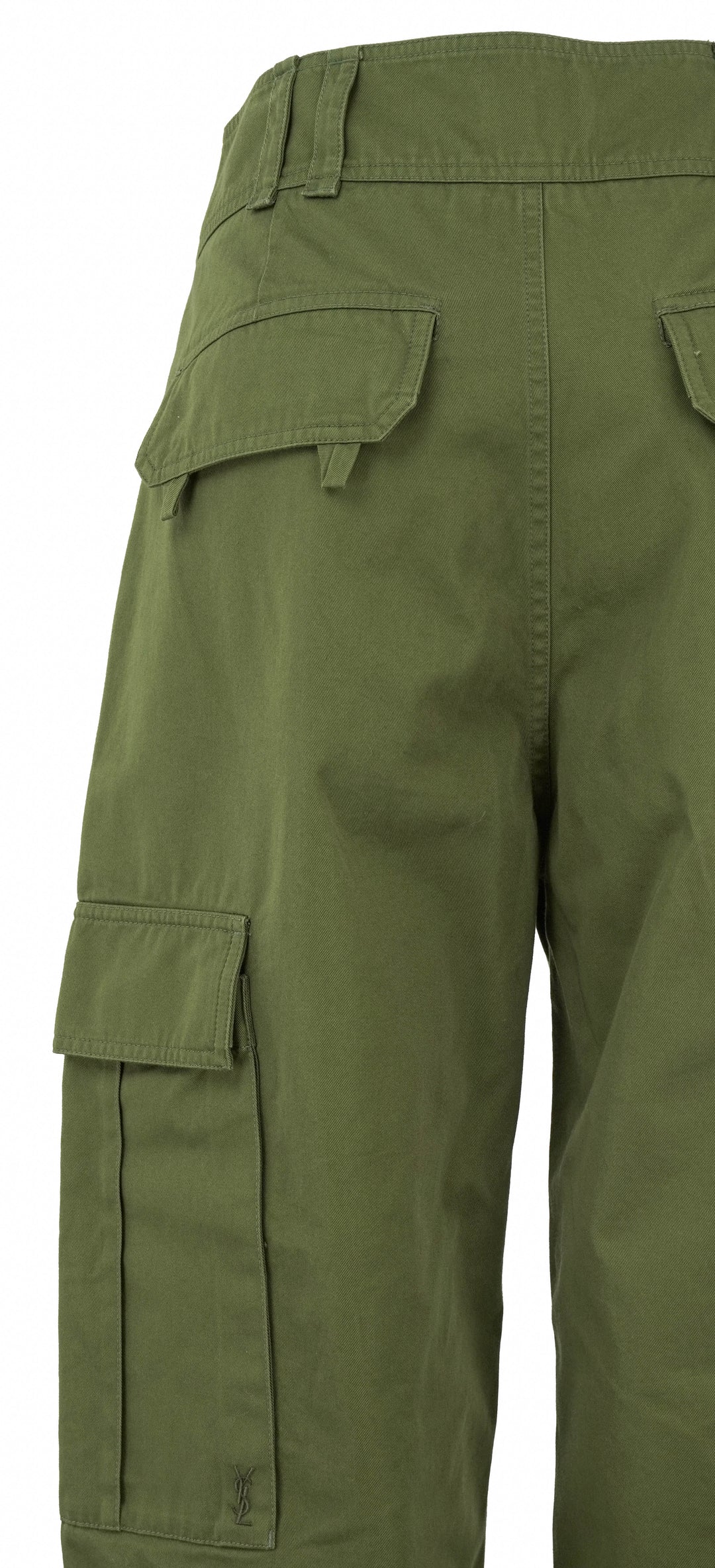 Saint Laurent Cargo Pants in Dark Khaki - Discounts on Saint Laurent at UAL